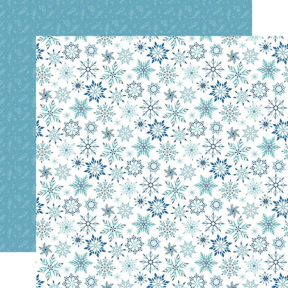 Christmas Market Double-Sided Cardstock 12X12-Snowflakes - 4421625286